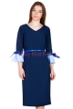 Платье МР Guliana Темно-синий+Горошек