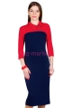 Платье МР Orlana Красный+темно-синий