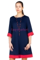 Платье МР Mayra Темно-синий+Красный